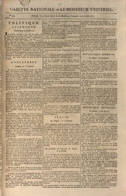 Gazette nationale, ou le moniteur universel (Le moniteur universel) Dienstag 29. Mai 1798