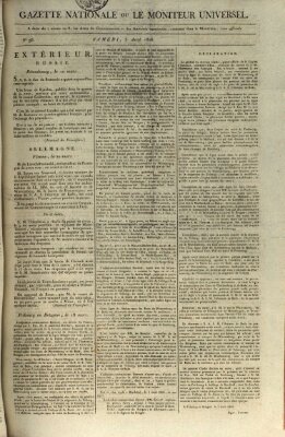 Gazette nationale, ou le moniteur universel (Le moniteur universel) Samstag 5. April 1806