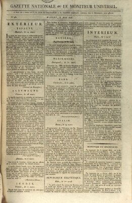 Gazette nationale, ou le moniteur universel (Le moniteur universel) Dienstag 8. April 1806