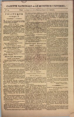 Gazette nationale, ou le moniteur universel (Le moniteur universel) Sonntag 9. Dezember 1798