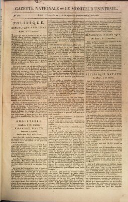 Gazette nationale, ou le moniteur universel (Le moniteur universel) Samstag 6. Juli 1799