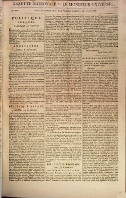 Gazette nationale, ou le moniteur universel (Le moniteur universel) Mittwoch 24. Juli 1799