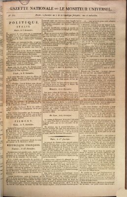 Gazette nationale, ou le moniteur universel (Le moniteur universel) Montag 19. August 1799