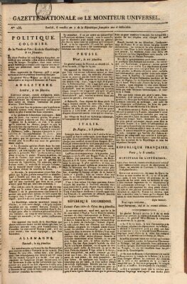 Gazette nationale, ou le moniteur universel (Le moniteur universel) Sonntag 24. Februar 1799