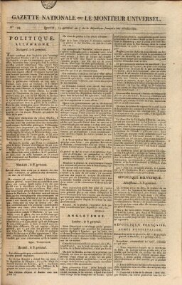 Gazette nationale, ou le moniteur universel (Le moniteur universel) Mittwoch 3. April 1799