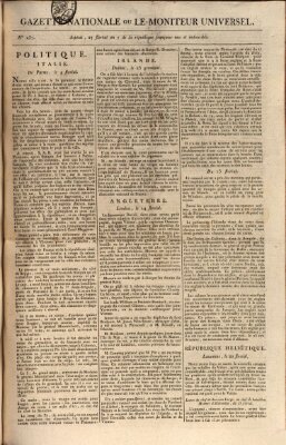 Gazette nationale, ou le moniteur universel (Le moniteur universel) Donnerstag 16. Mai 1799