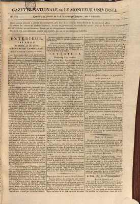 Gazette nationale, ou le moniteur universel (Le moniteur universel) Montag 3. Februar 1800