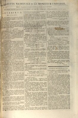 Gazette nationale, ou le moniteur universel (Le moniteur universel) Montag 23. März 1801