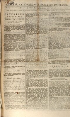 Gazette nationale, ou le moniteur universel (Le moniteur universel) Freitag 24. April 1801