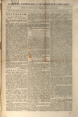Gazette nationale, ou le moniteur universel (Le moniteur universel) Freitag 19. Juni 1801