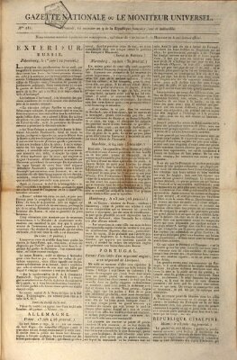 Gazette nationale, ou le moniteur universel (Le moniteur universel) Dienstag 30. Juni 1801