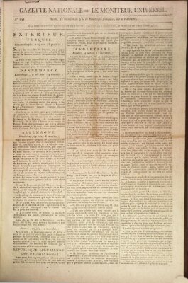 Gazette nationale, ou le moniteur universel (Le moniteur universel) Samstag 11. Juli 1801