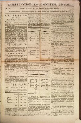 Gazette nationale, ou le moniteur universel (Le moniteur universel) Sonntag 2. August 1801