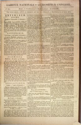 Gazette nationale, ou le moniteur universel (Le moniteur universel) Samstag 8. August 1801