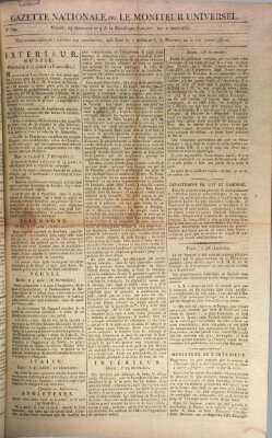 Gazette nationale, ou le moniteur universel (Le moniteur universel) Montag 17. August 1801