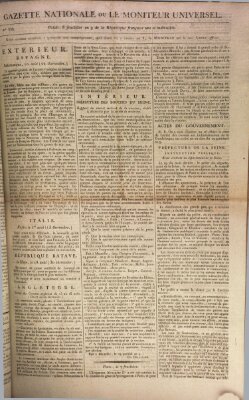 Gazette nationale, ou le moniteur universel (Le moniteur universel) Mittwoch 26. August 1801