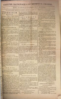 Gazette nationale, ou le moniteur universel (Le moniteur universel) Samstag 17. Oktober 1801