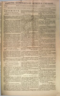 Gazette nationale, ou le moniteur universel (Le moniteur universel) Dienstag 3. November 1801