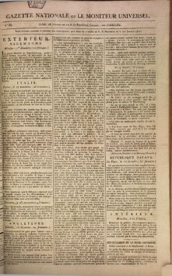 Gazette nationale, ou le moniteur universel (Le moniteur universel) Freitag 18. Dezember 1801