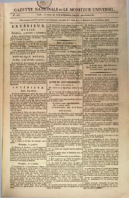 Gazette nationale, ou le moniteur universel (Le moniteur universel) Sonntag 3. Januar 1802