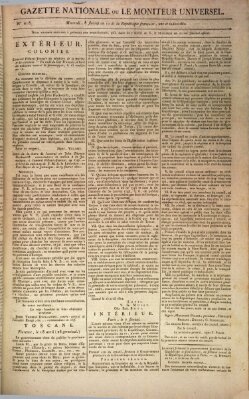 Gazette nationale, ou le moniteur universel (Le moniteur universel) Mittwoch 28. April 1802