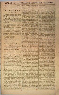 Gazette nationale, ou le moniteur universel (Le moniteur universel) Freitag 21. Mai 1802