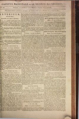 Gazette nationale, ou le moniteur universel (Le moniteur universel) Sonntag 30. Mai 1802