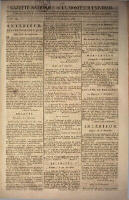 Gazette nationale, ou le moniteur universel (Le moniteur universel) Donnerstag 25. Dezember 1806