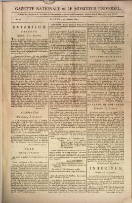 Gazette nationale, ou le moniteur universel (Le moniteur universel) Dienstag 20. Januar 1807