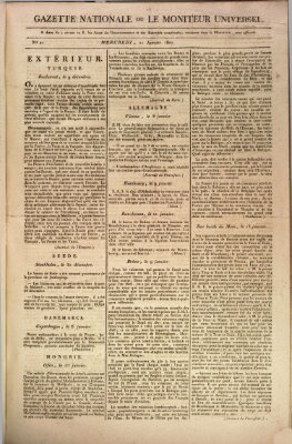 Gazette nationale, ou le moniteur universel (Le moniteur universel) Mittwoch 21. Januar 1807