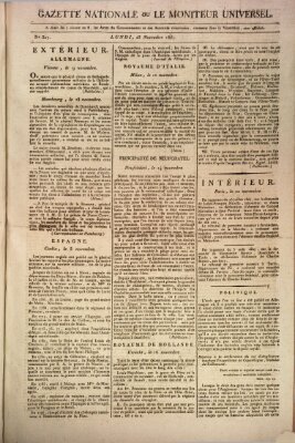 Gazette nationale, ou le moniteur universel (Le moniteur universel) Montag 23. November 1807