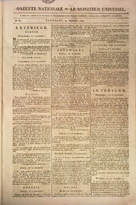 Gazette nationale, ou le moniteur universel (Le moniteur universel) Freitag 27. November 1807