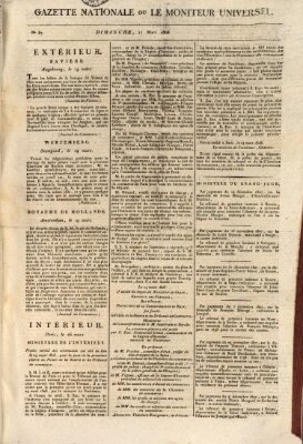Gazette nationale, ou le moniteur universel (Le moniteur universel) Sonntag 27. März 1808