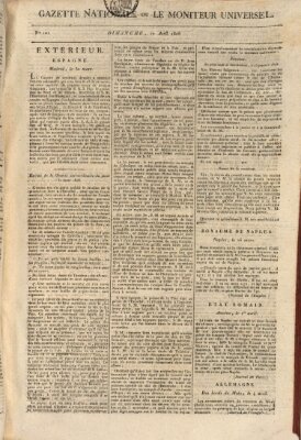 Gazette nationale, ou le moniteur universel (Le moniteur universel) Sonntag 10. April 1808