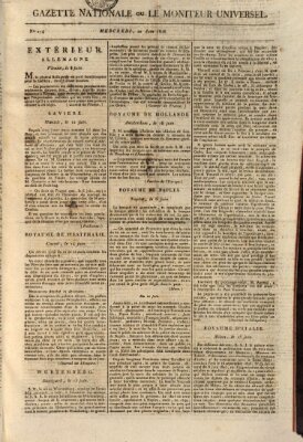 Gazette nationale, ou le moniteur universel (Le moniteur universel) Mittwoch 22. Juni 1808