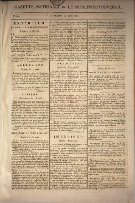 Gazette nationale, ou le moniteur universel (Le moniteur universel) Samstag 27. August 1808