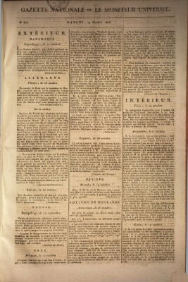 Gazette nationale, ou le moniteur universel (Le moniteur universel) Samstag 29. Oktober 1808