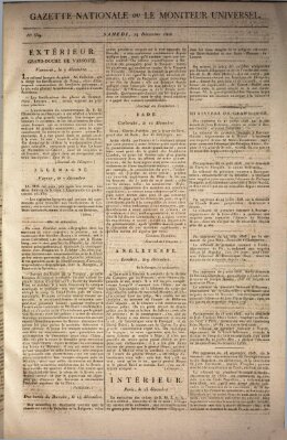 Gazette nationale, ou le moniteur universel (Le moniteur universel) Samstag 24. Dezember 1808