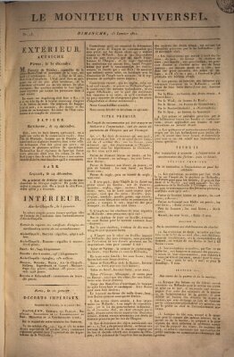 Le moniteur universel Sonntag 13. Januar 1811