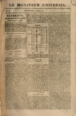 Le moniteur universel Sonntag 26. Januar 1812