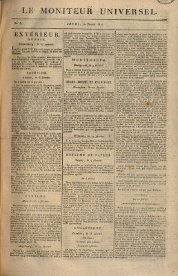 Le moniteur universel Donnerstag 20. Februar 1812