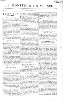 Le moniteur universel Mittwoch 4. August 1813