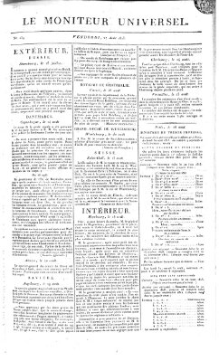 Le moniteur universel Freitag 27. August 1813