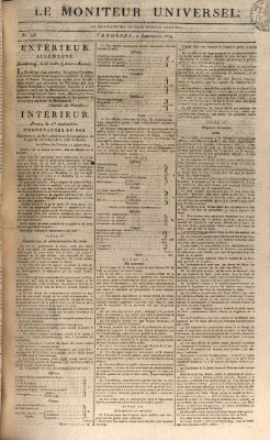 Le moniteur universel Freitag 2. September 1814