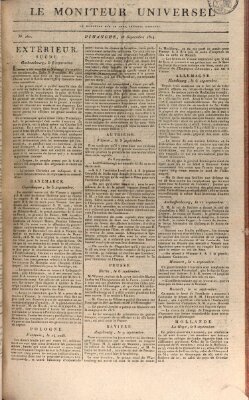 Le moniteur universel Sonntag 18. September 1814