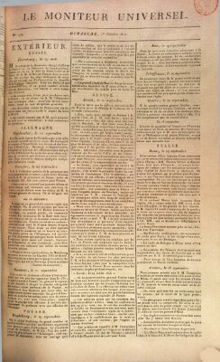Le moniteur universel Sonntag 1. Oktober 1815
