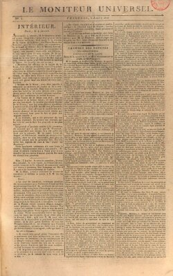 Le moniteur universel Freitag 5. Januar 1816