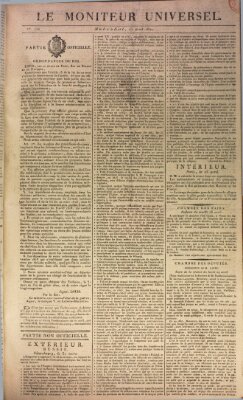 Le moniteur universel Mittwoch 26. April 1820