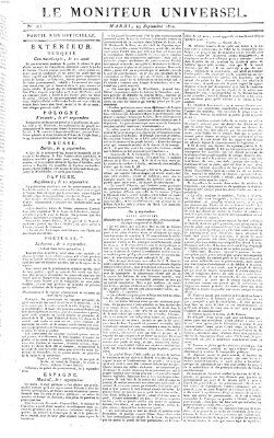 Le moniteur universel Dienstag 19. September 1820
