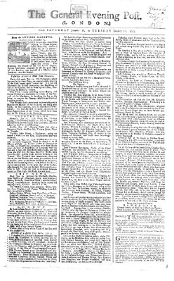 The general evening post Sonntag 19. Januar 1755